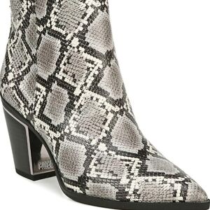 Circus by Sam Edelman Womens Ankle Animal Snake Print Boots shoes sz 10